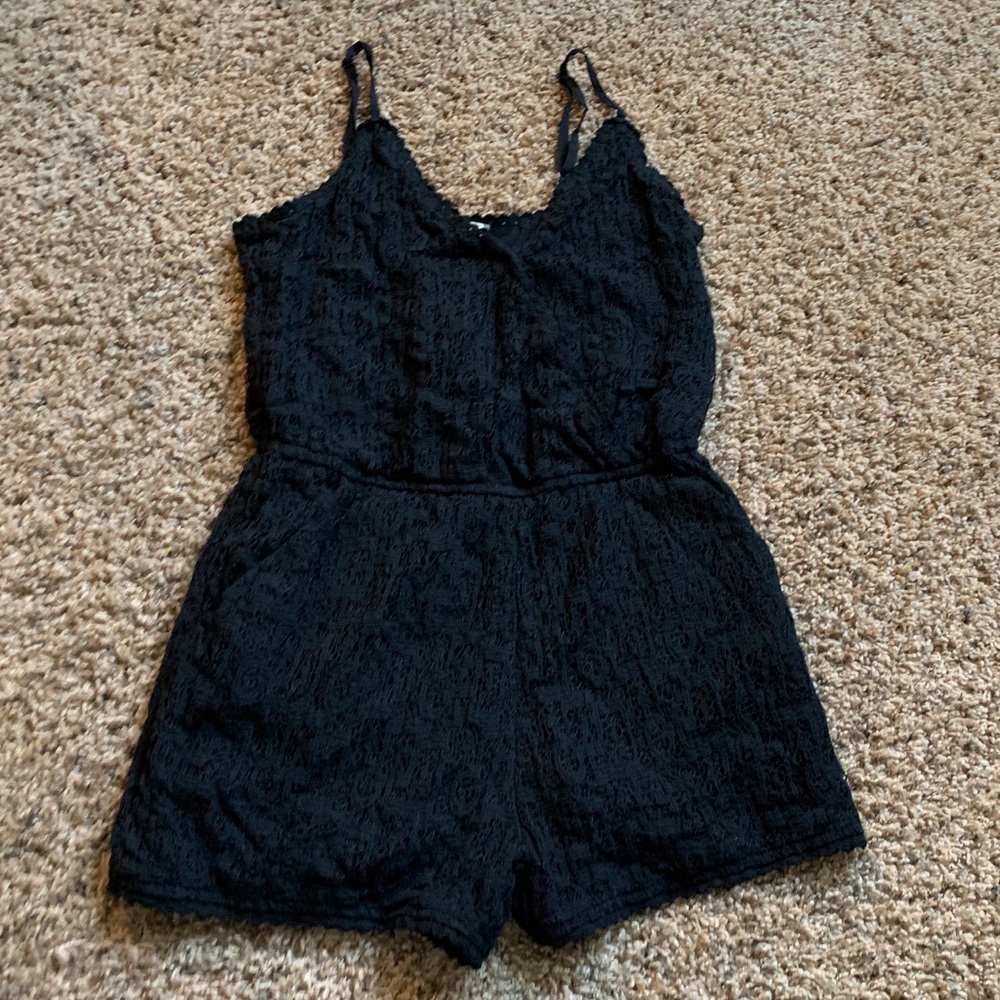 Lace V-Neck Romper